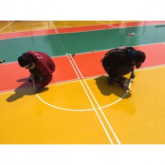 ผู้รับเหมาทำพื้นอีพ็อกซี่ พื้นพียู ที.ที.อาร์. อิพิคอล - รับตีเส้นพื้นสนามกีฬา